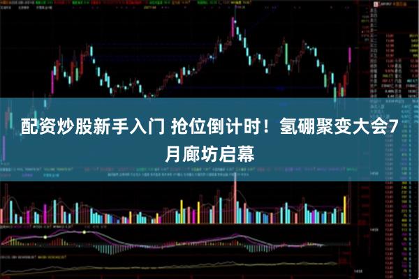 配资炒股新手入门 抢位倒计时！氢硼聚变大会7月廊坊启幕