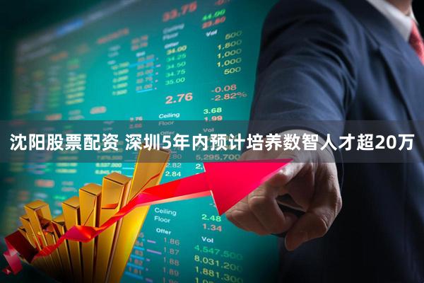 沈阳股票配资 深圳5年内预计培养数智人才超20万