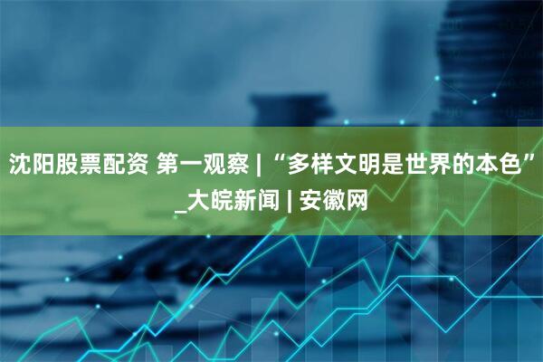 沈阳股票配资 第一观察 | “多样文明是世界的本色”_大皖新闻 | 安徽网